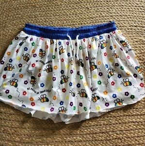 Pride shorts‎ rainbow bee flower power shorts